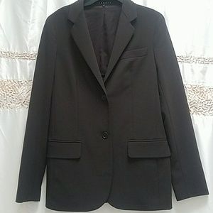 THEORY BROWN 2 BUTTONS BLAZER SIZE S